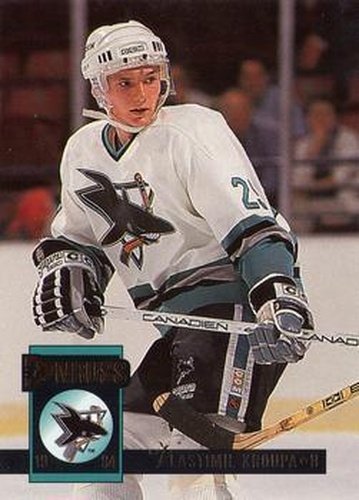 #315 Vlastimil Kroupa - San Jose Sharks - 1993-94 Donruss Hockey