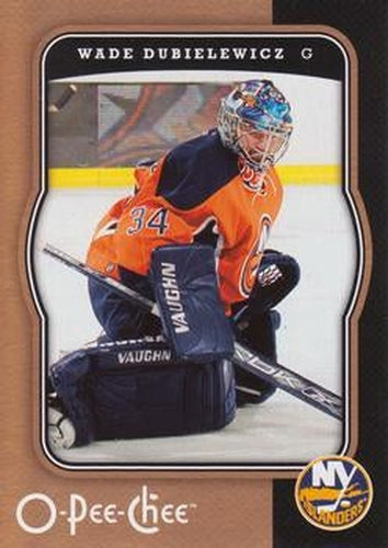 #315 Wade Dubielewicz - New York Islanders - 2007-08 O-Pee-Chee Hockey