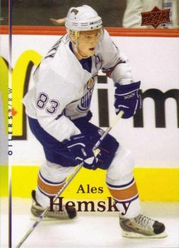 #315 Ales Hemsky - Edmonton Oilers - 2007-08 Upper Deck Hockey