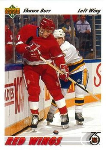 #315 Shawn Burr - Detroit Red Wings - 1991-92 Upper Deck Hockey