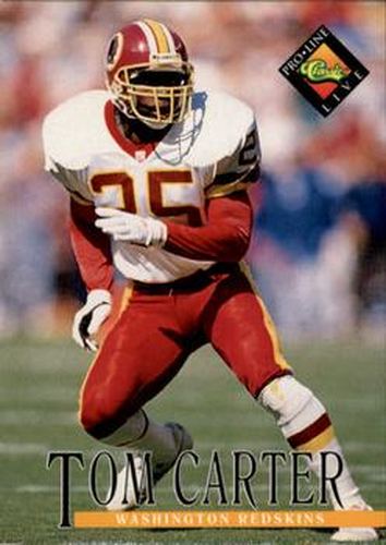#315 Tom Carter - Washington Redskins - 1994 Pro Line Live Football