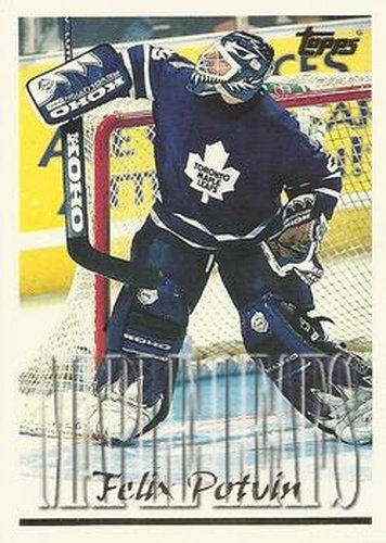 #315 Felix Potvin - Toronto Maple Leafs - 1995-96 Topps Hockey