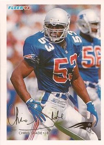 #315 Chris Slade - New England Patriots - 1994 Fleer Football