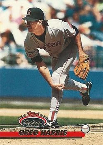 #315 Greg Harris - Boston Red Sox - 1993 Stadium Club Baseball