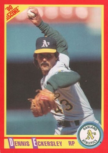 #315 Dennis Eckersley - Oakland Athletics - 1990 Score Baseball