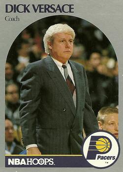 #315 Dick Versace - Indiana Pacers - 1990-91 Hoops Basketball