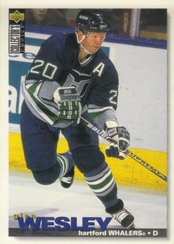 #315 Glen Wesley - Hartford Whalers - 1995-96 Collector's Choice Hockey