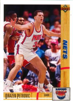 #315 Drazen Petrovic - New Jersey Nets - 1991-92 Upper Deck Basketball