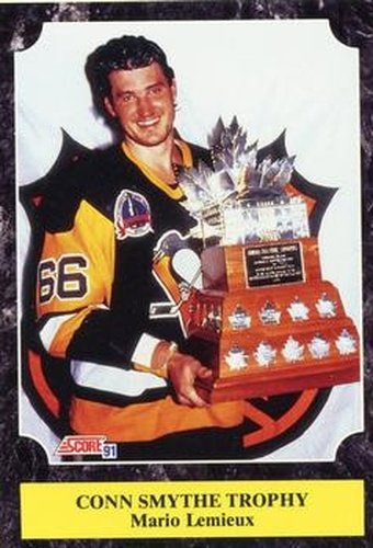 #316 Mario Lemieux - Pittsburgh Penguins - 1991-92 Score Canadian Hockey