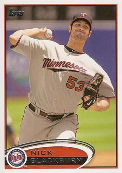 #316 Nick Blackburn - Minnesota Twins - 2012 Topps Baseball