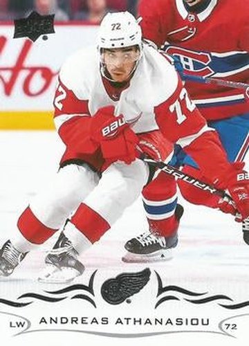 #316 Andreas Athanasiou - Detroit Red Wings - 2018-19 Upper Deck Hockey
