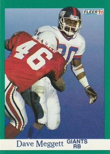 #316 Dave Meggett - New York Giants - 1991 Fleer Football