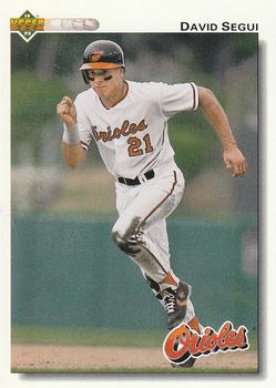 #316 David Segui - Baltimore Orioles - 1992 Upper Deck Baseball
