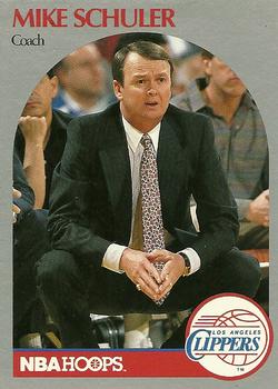 #316 Mike Schuler - Los Angeles Clippers - 1990-91 Hoops Basketball