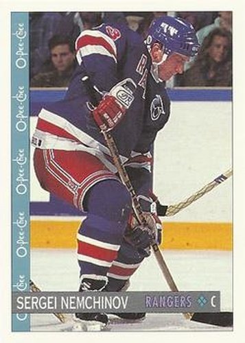 #316 Sergei Nemchinov - New York Rangers - 1992-93 O-Pee-Chee Hockey