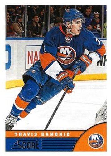 #316 Travis Hamonic - New York Islanders - 2013-14 Score Hockey