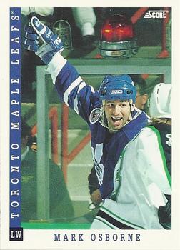 #316 Mark Osborne - Toronto Maple Leafs - 1993-94 Score Canadian Hockey