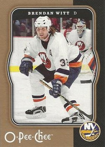 #316 Brendan Witt - New York Islanders - 2007-08 O-Pee-Chee Hockey
