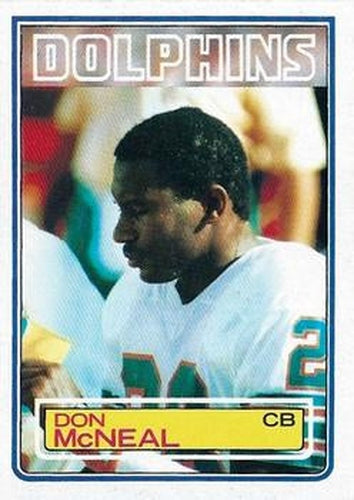 #316 Don McNeal - Miami Dolphins - 1983 Topps Football