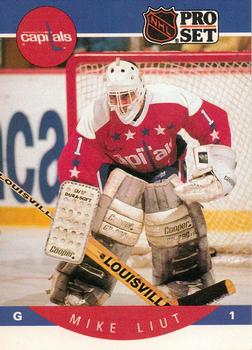 #316 Mike Liut - Washington Capitals - 1990-91 Pro Set Hockey