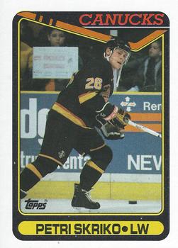 #316 Petri Skriko - Vancouver Canucks - 1990-91 Topps Hockey