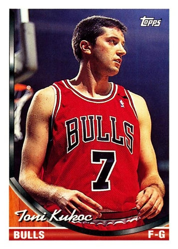 #316 Toni Kukoc - Chicago Bulls - 1993-94 Topps Basketball