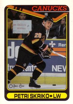 #316 Petri Skriko - Vancouver Canucks - 1990-91 O-Pee-Chee Hockey