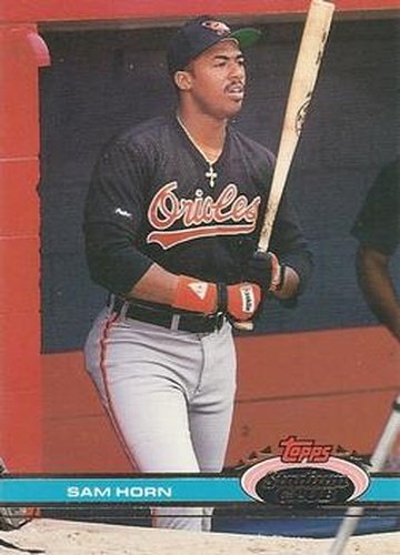 #316 Sam Horn - Baltimore Orioles - 1991 Stadium Club Baseball