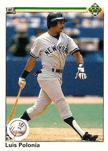 #316 Luis Polonia - New York Yankees - 1990 Upper Deck Baseball