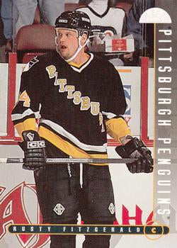 #316 Rusty Fitzgerald - Pittsburgh Penguins - 1995-96 Leaf Hockey