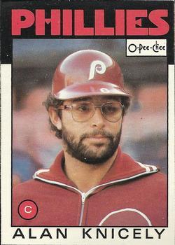 #316 Alan Knicely - Philadelphia Phillies - 1986 O-Pee-Chee Baseball
