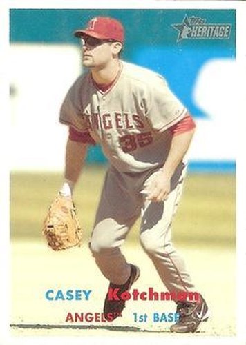 #316 Casey Kotchman - Los Angeles Angels - 2006 Topps Heritage Baseball
