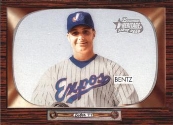 #316 Chad Bentz - Montreal Expos - 2004 Bowman Heritage Baseball