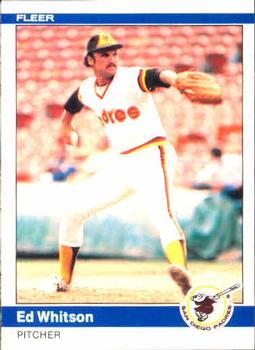 #316 Ed Whitson - San Diego Padres - 1984 Fleer Baseball