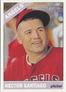 #316 Hector Santiago - Los Angeles Angels - 2015 Topps Heritage Baseball
