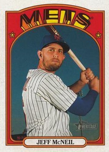 #316 Jeff McNeil - New York Mets - 2021 Topps Heritage Baseball