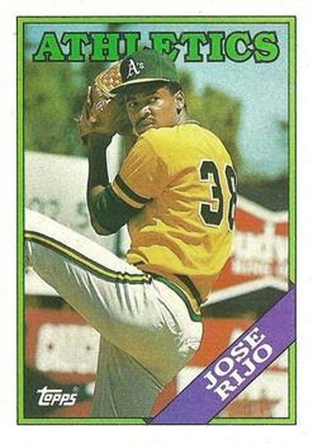 #316 Jose Rijo - Oakland Athletics - 1988 Topps Baseball