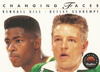 #316 Kendall Gill / Detlef Schrempf - Seattle SuperSonics - 1993-94 SkyBox Premium Basketball