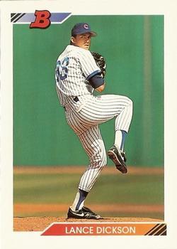 #316 Lance Dickson - Chicago Cubs - 1992 Bowman Baseball