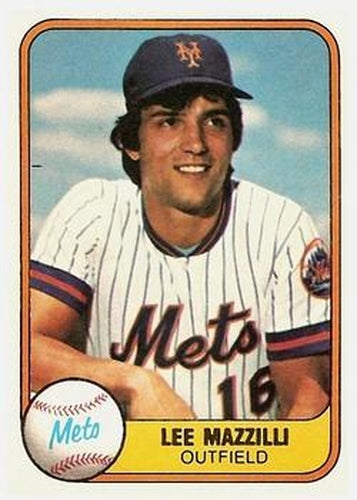 #316 Lee Mazzilli - New York Mets - 1981 Fleer Baseball