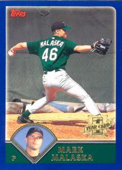 #316 Mark Malaska - Tampa Bay Devil Rays - 2003 Topps Baseball
