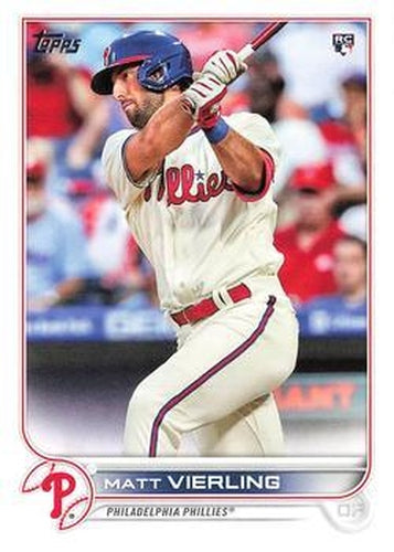 #316 Matt Vierling - Philadelphia Phillies - 2022 Topps Baseball