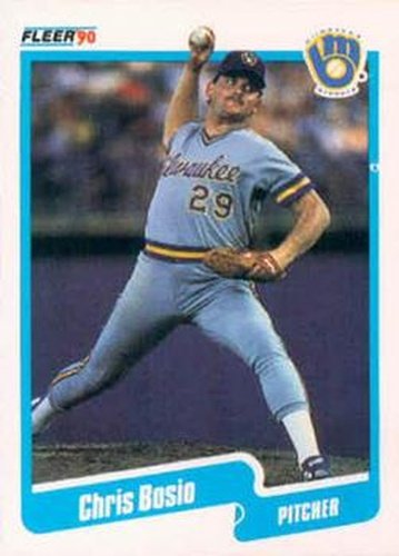 #316 Chris Bosio - Milwaukee Brewers - 1990 Fleer USA Baseball