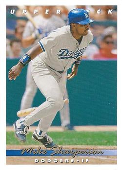 #316 Mike Sharperson - Los Angeles Dodgers - 1993 Upper Deck Baseball