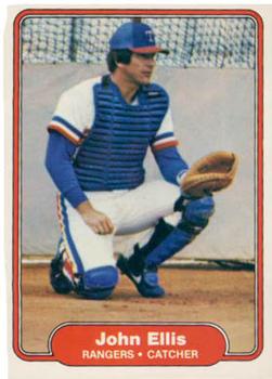 #316 John Ellis - Texas Rangers - 1982 Fleer Baseball