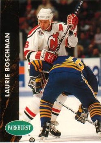 #316 Laurie Boschman - New Jersey Devils - 1991-92 Parkhurst Hockey
