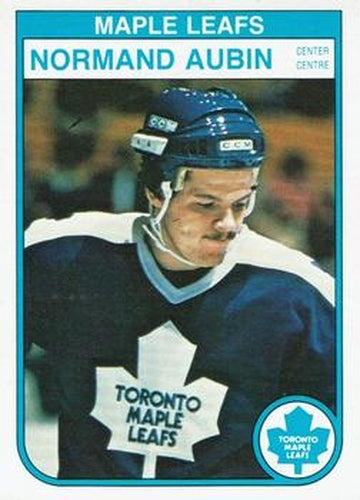 #316 Normand Aubin - Toronto Maple Leafs - 1982-83 O-Pee-Chee Hockey