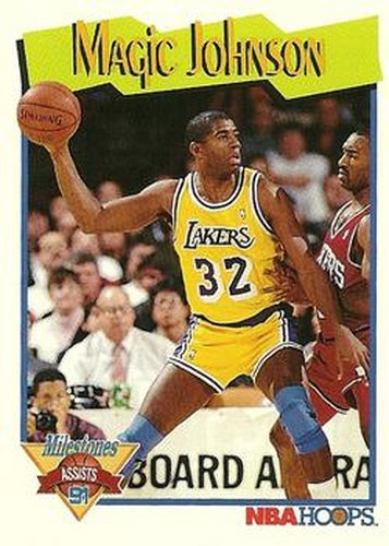 #316 Magic Johnson - Los Angeles Lakers - 1991-92 Hoops Basketball