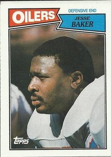 #316 Jesse Baker - Houston Oilers - 1987 Topps Football