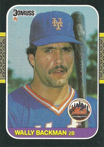 #316 Wally Backman - New York Mets - 1987 Donruss Baseball